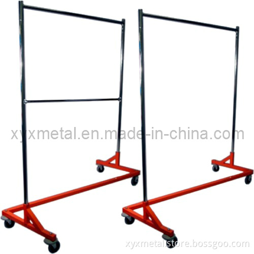 Commercial Grade Nesting Rolling Z Single Rack Garment Cloth Rack